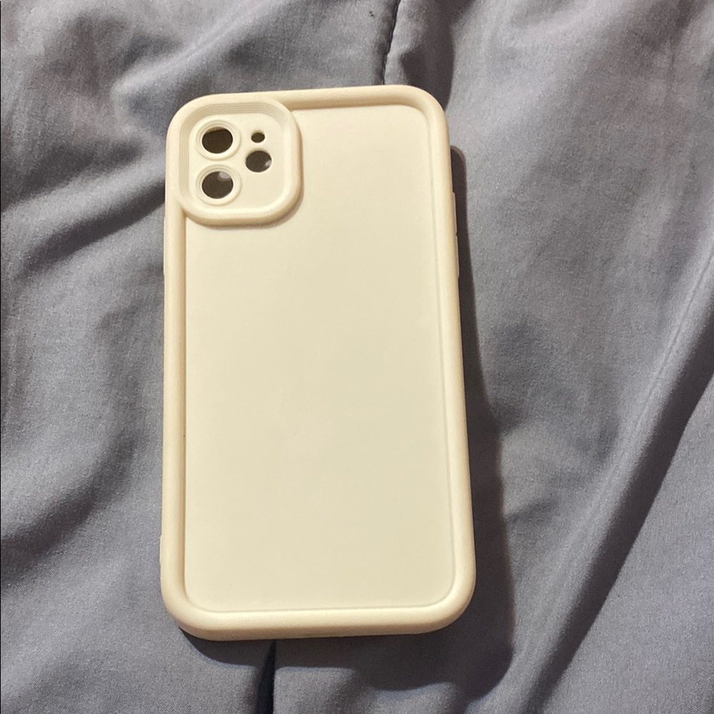 Cream Silicone Phone Case